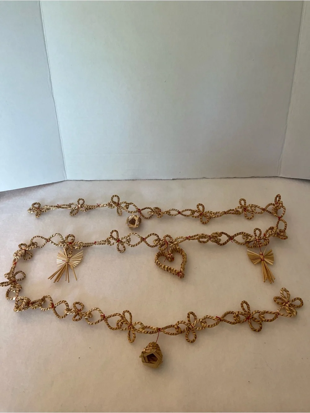Scandinavian Nordic Wheat Straw Christmas Tree Garland
